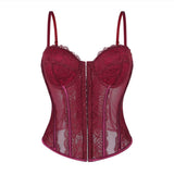 Sexy Slim Fit See Through Lace Suspender Corset 01 | Gthic.com