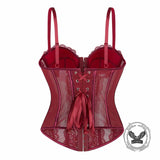 Sexy Slim Fit See Through Lace Suspender Corset