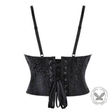 Sexy Snakeskin Pattern V-Neck Camisole Corset