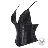 Sexy Snakeskin Pattern V-Neck Camisole Corset