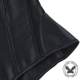 Sexy Solid Color Mesh Paneling Body-Shaping Corset