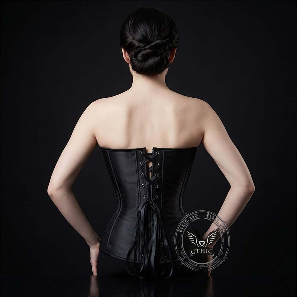 Sexy Solid Color Mesh Paneling Body-Shaping Corset | Gthic.com
