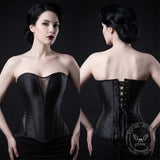 Sexy Solid Color Mesh Paneling Body-Shaping Corset | Gthic.com