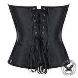 Sexy Solid Color Mesh Paneling Body-Shaping Corset