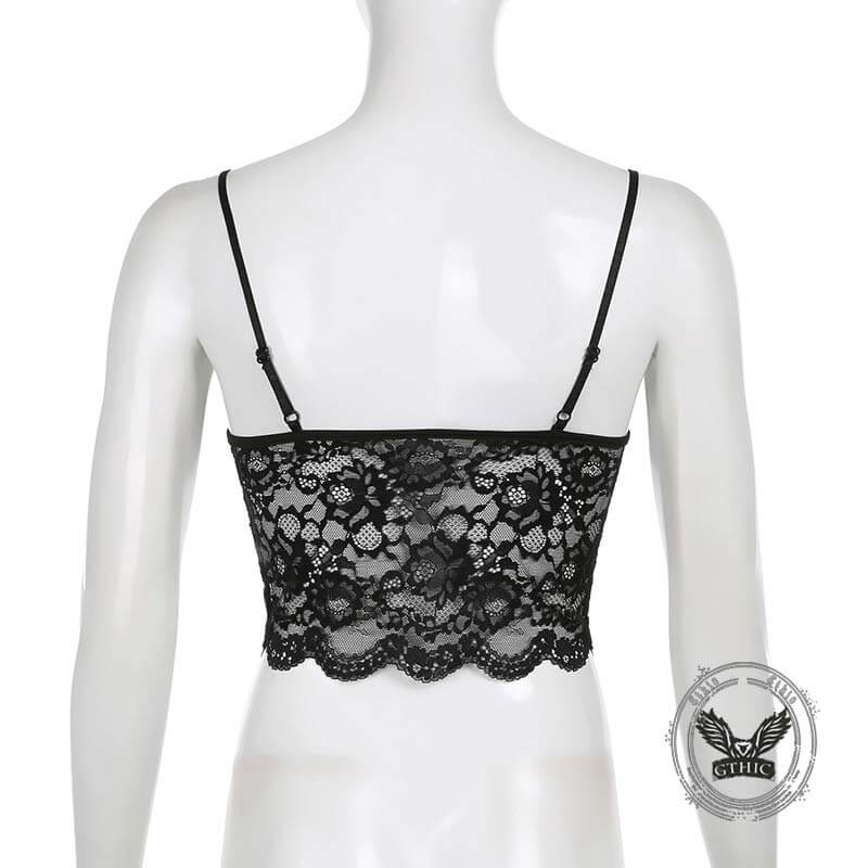 Top corto halter de poliéster sin espalda en forma de mariposa