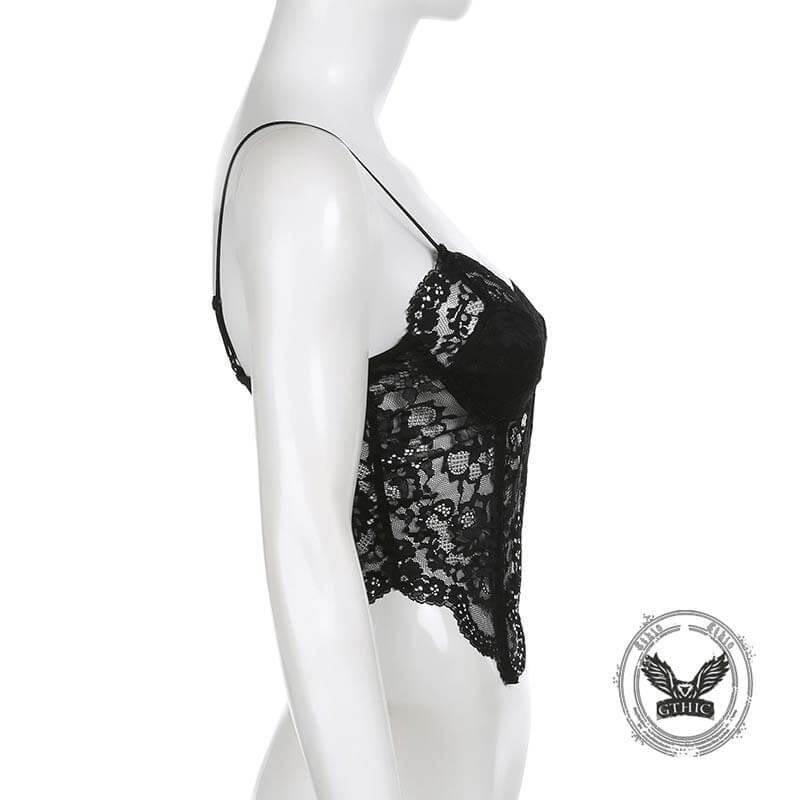 Top corto halter de poliéster sin espalda en forma de mariposa