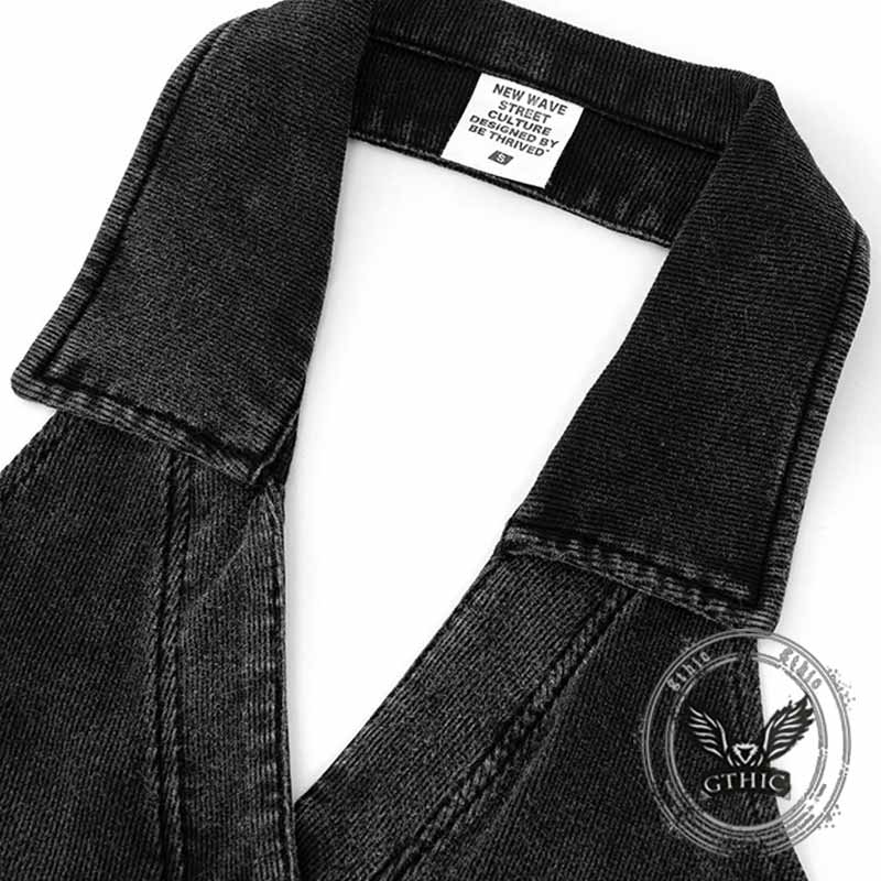 Sexy V-Neck Backless Sleeveless Halter Bodysuit