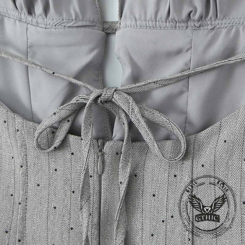 Sexy V-Neck Pleated Waist Halter Formal Dress