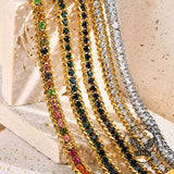 Shiny Zirconia Three-Layer Stainless Steel Bracelet | Gthic.com