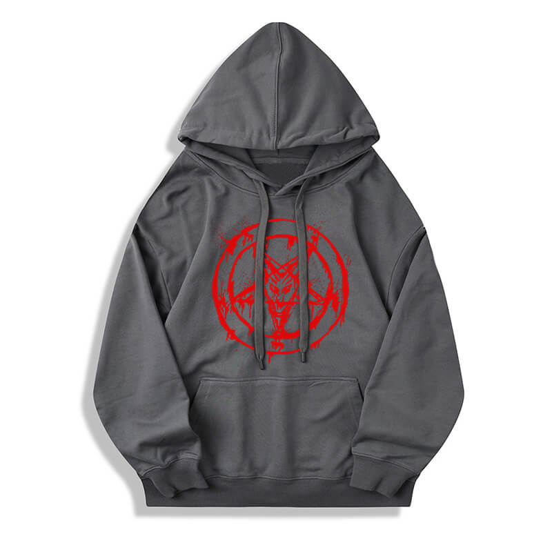 Sigil of Baphomet Cotton Pullover Hoodie | Gthic.com