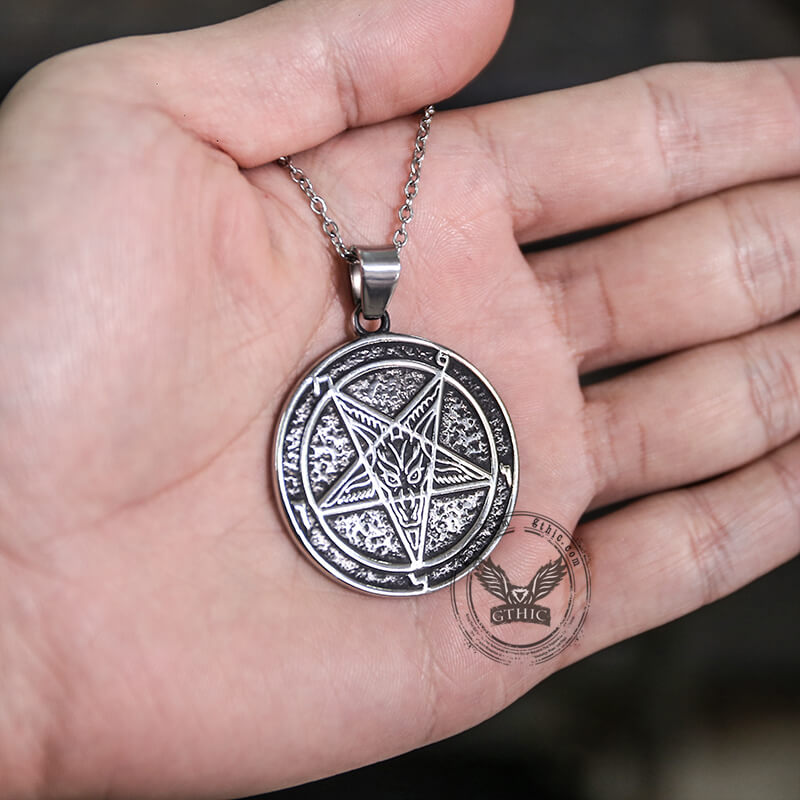 Sigil of Baphomet Stainless Steel Satan Pendant