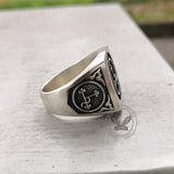 Sigil of Lilith Sterling Silver Ring | Gthic.com