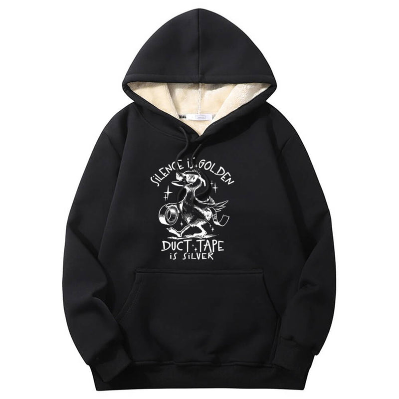 Silence Is Golden Crew Collar Hoodie | Gthic.com