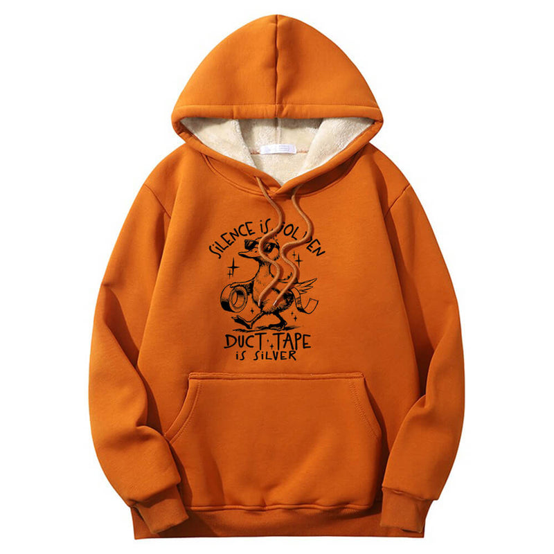 Silence Is Golden Crew Collar Hoodie | Gthic.com