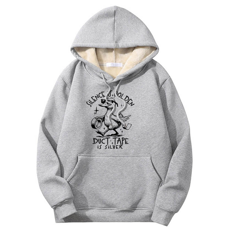 Silence Is Golden Crew Collar Hoodie | Gthic.com