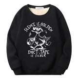 Silence Is Golden Crew Collar Sweatshirt | Gthic.com