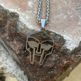 Silver Color MF DOOM Mask Stainless Steel Pendant | Gthic.com