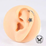 Silver Rose Stainless Steel Belly Piercing 03 | Gthic.com