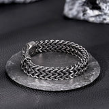 Simple Anchor Stainless Steel Wheat Chain Bracelet