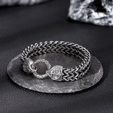 Simple Anchor Stainless Steel Wheat Chain Bracelet | Gthic.com