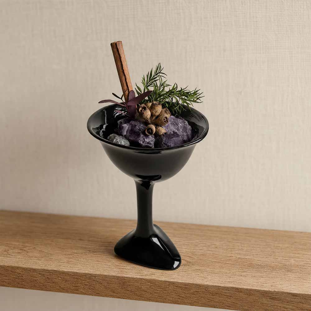 Simple Aromatherapy Goblet Cup Crystal Stone Figurine