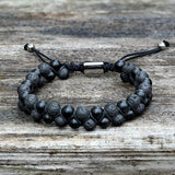 Simple Braided Natural Stone Bead Bracelet | Gthic.com
