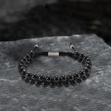 Simple Braided Natural Stone Bead Bracelet | Gthic.com