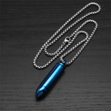 Simple Bullet Stainless Steel Openable Pendant