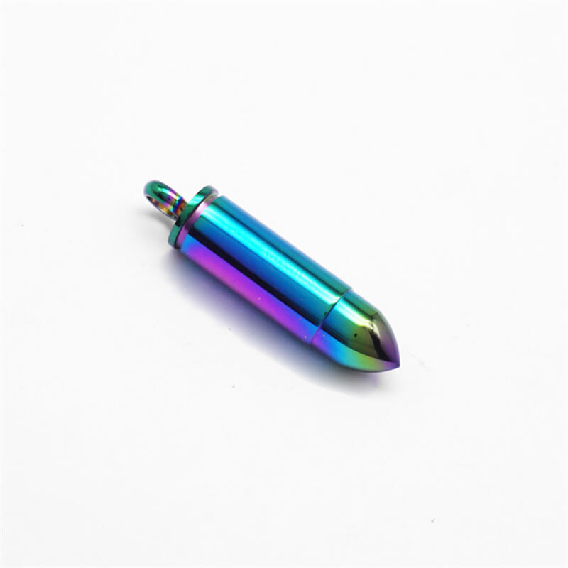 Simple Bullet Stainless Steel Openable Pendant