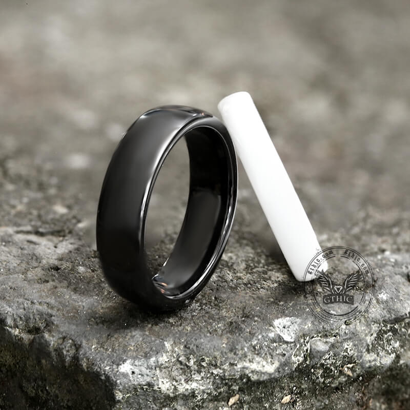 Simple Couple Wedding Ceramic Ring | Gthic.com