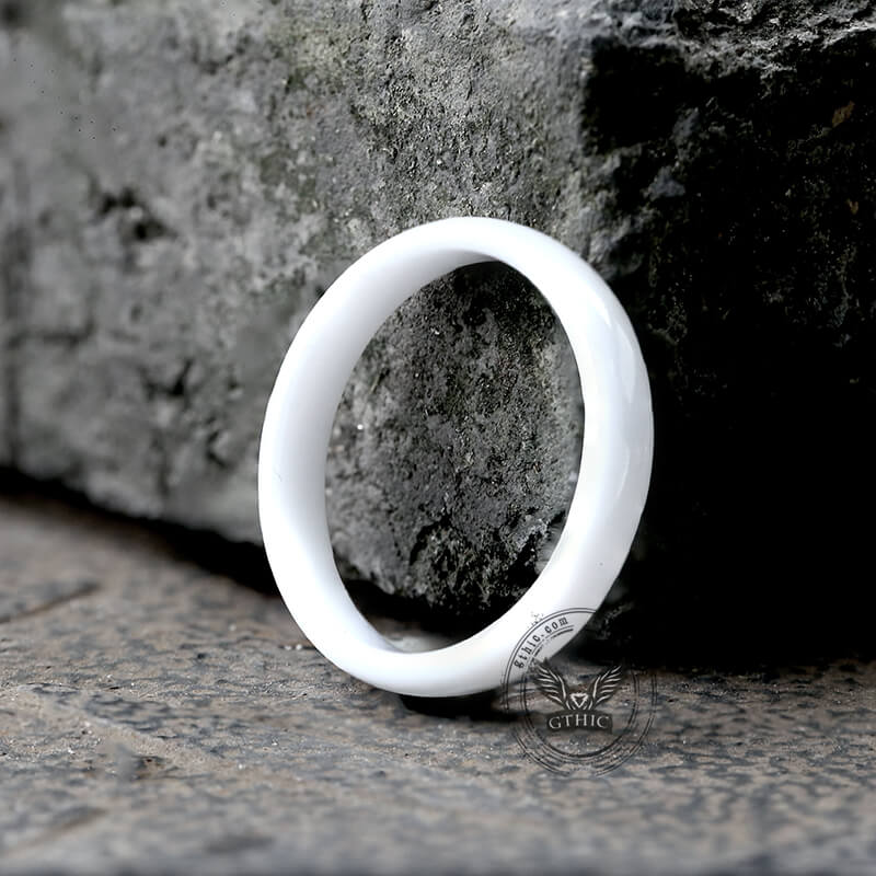 Simple Couple Wedding Ceramic Ring