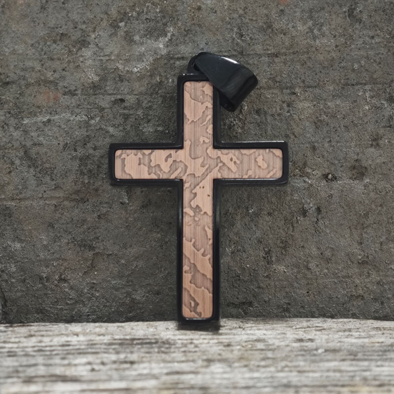 Simple Cross Stainless Steel Christian Pendant