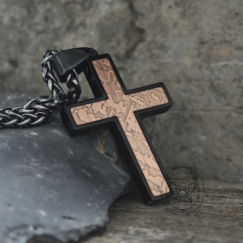 Simple Cross Stainless Steel Christian Pendant