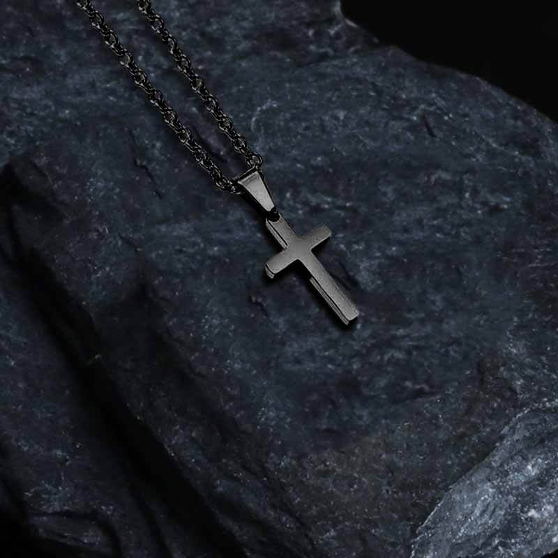 Simple Cross Stainless Steel Pendant | Gthic.com