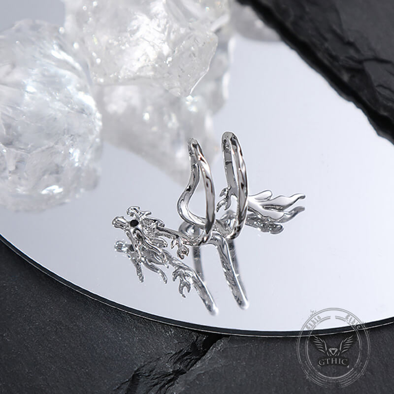 Simple Dragon Design Alloy Open Ring | Gthic.com