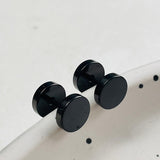 Simple Great Wall Pattern Stainless Steel Stud Earrings | Gthic.com