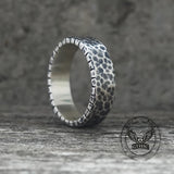 Simple Hammered Sterling Silver Band Ring | Gthic.com