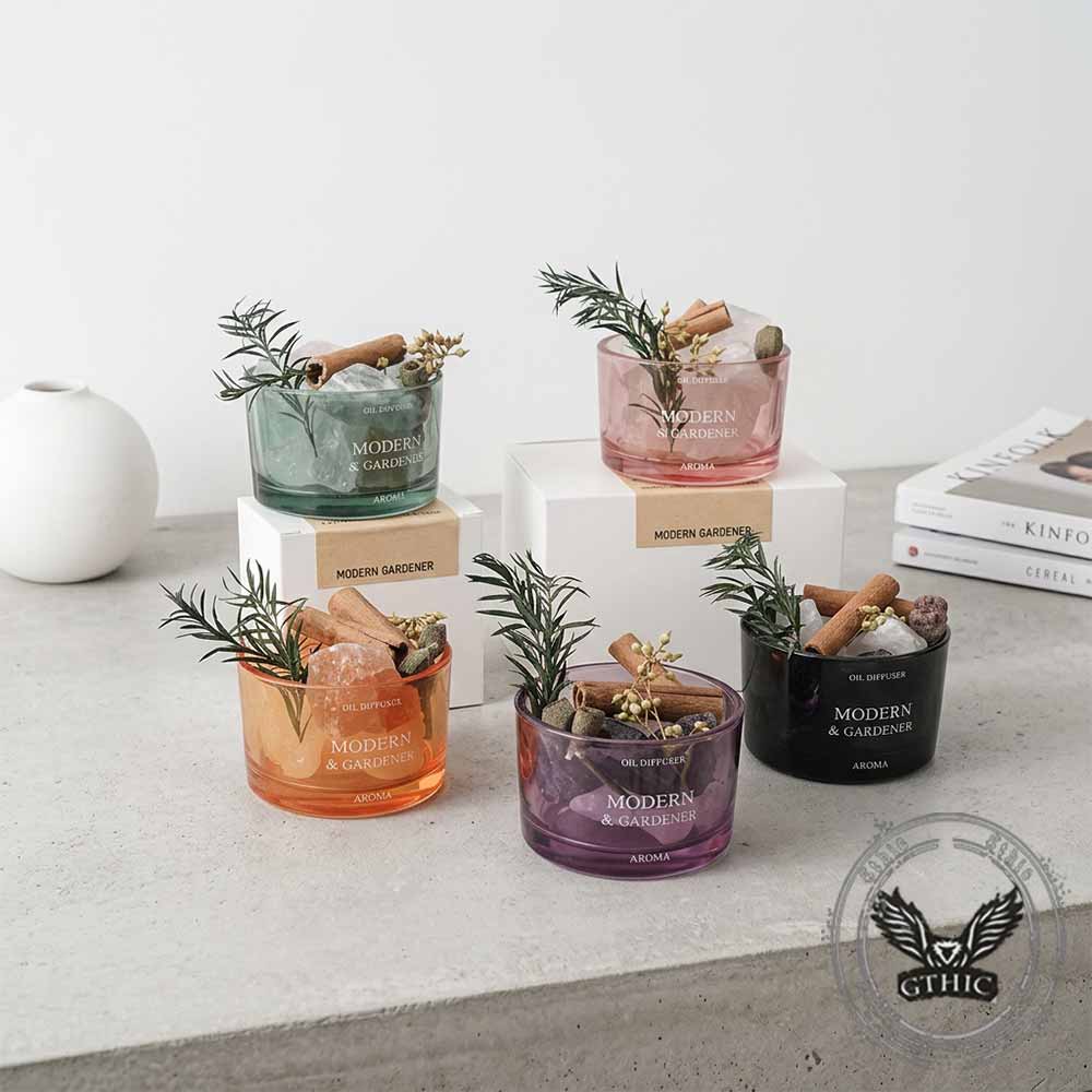 Simple Modern Crystal Stone Aromatherapy Cup Figurine
