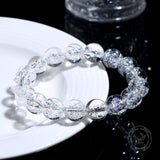 Simple Natural Clear Crystal Bead Bracelet
