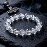 Simple Natural Clear Crystal Bead Bracelet | Gthic.com