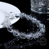 Simple Natural Clear Crystal Bead Bracelet | Gthic.com