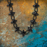 Simple Rhombus Stitching Stainless Steel Necklace | Gthic.com