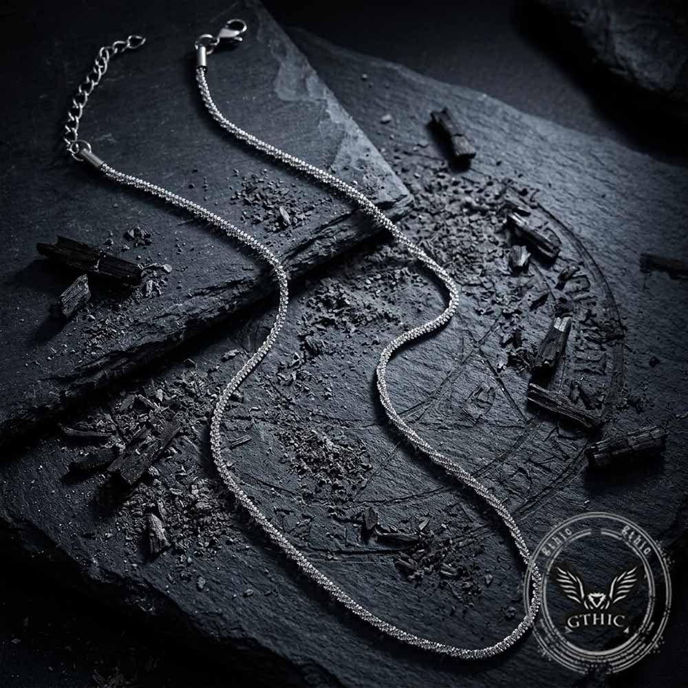 Simple Shimmering Stainless Steel Clavicle Necklace