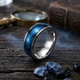 Simple Soccer Pattern Stainless Steel Spinner Ring