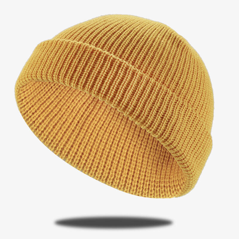 Simple Solid Color Cuffed Beanie Hat | Gthic.com