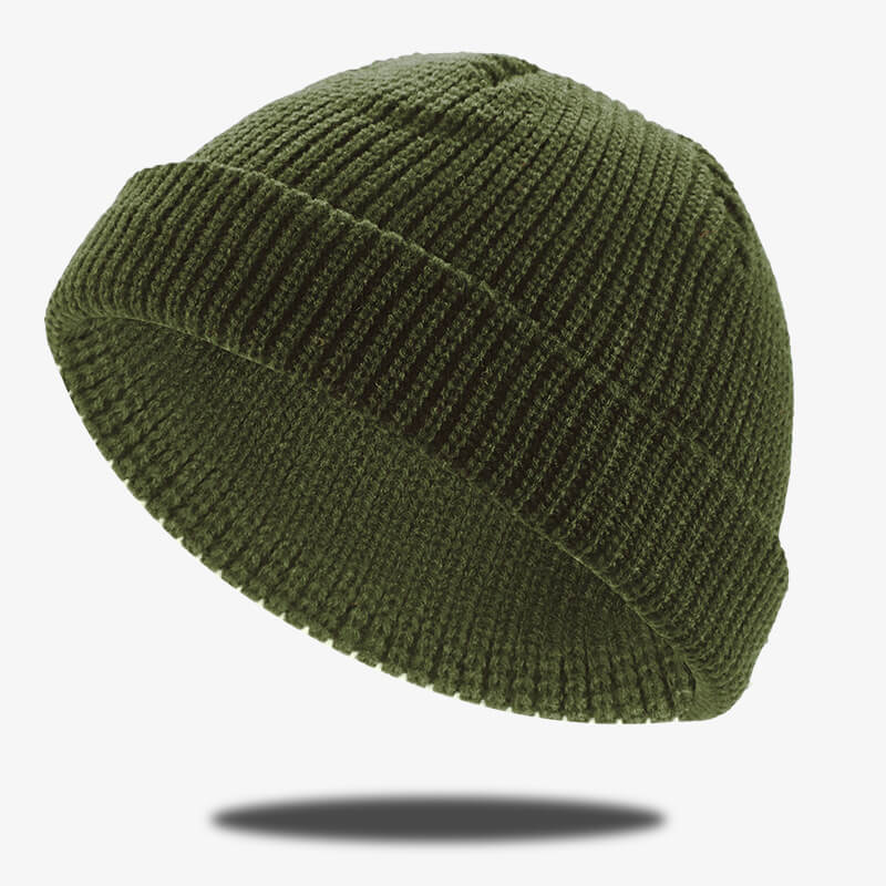 Simple Solid Color Cuffed Beanie Hat | Gthic.com