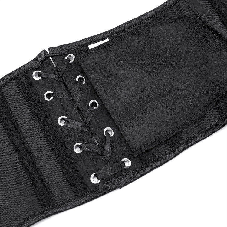 Simple Solid Color Short Lace-Up Palace Corset | Gthic.com