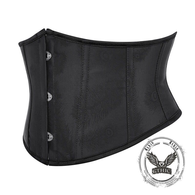 Simple Solid Color Short Lace-Up Palace Corset | Gthic.com