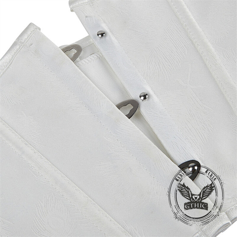 Simple Solid Color Short Lace-Up Palace Corset | Gthic.com