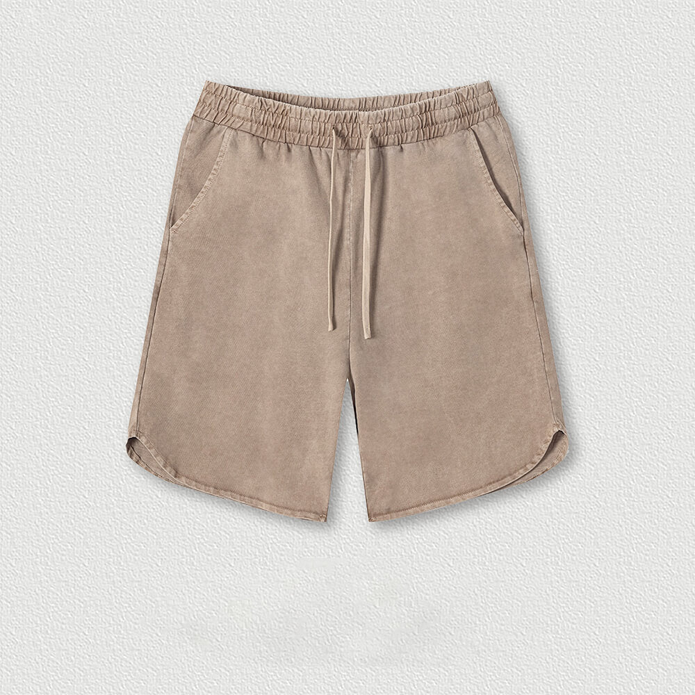 Simple Solid Color Strappy Pocket Shorts | Gthic.com